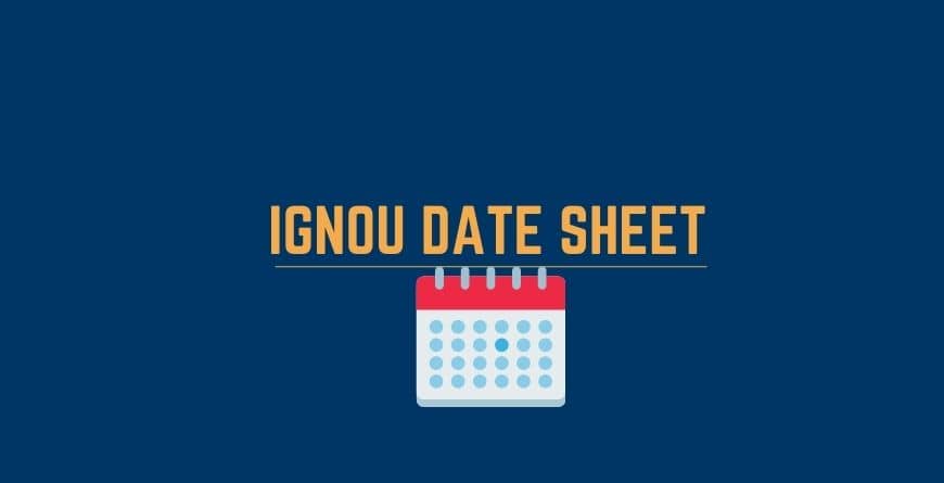 IGNOU Date Sheet