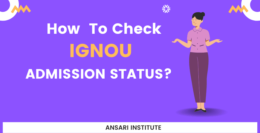 IGNOU admission status 2023
