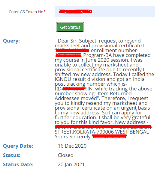 why-ignou-marksheet-not-received