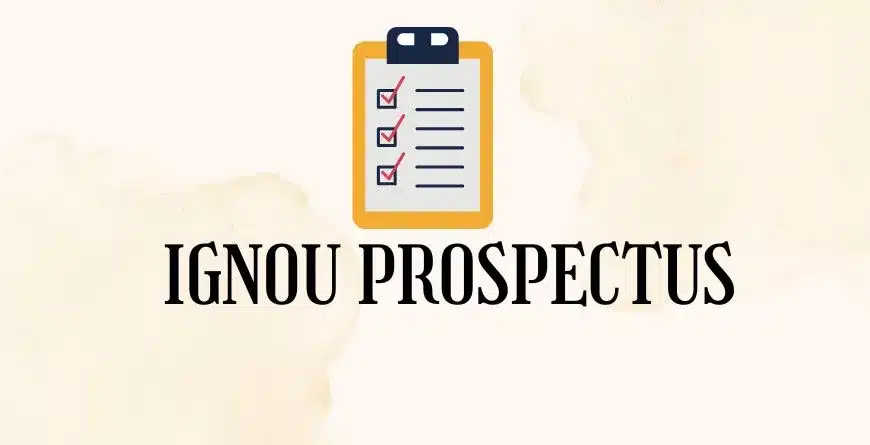 IGNOU PROSPECTUS