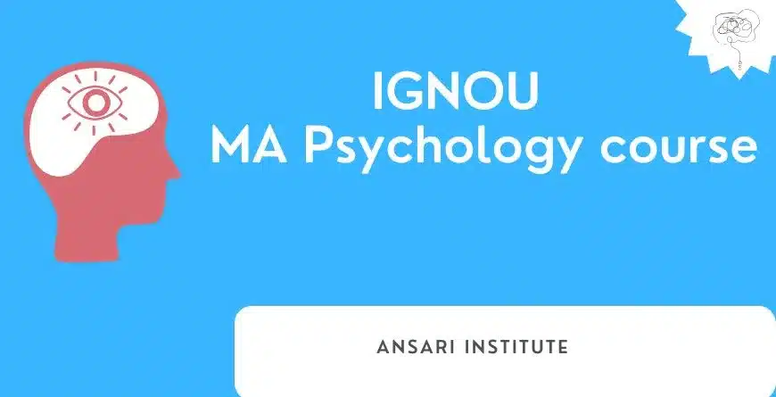 IGNOU MA Psychology course